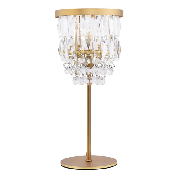(image for) Laura Ashley Rhosill Table Lamp Crystal and Antique Brass